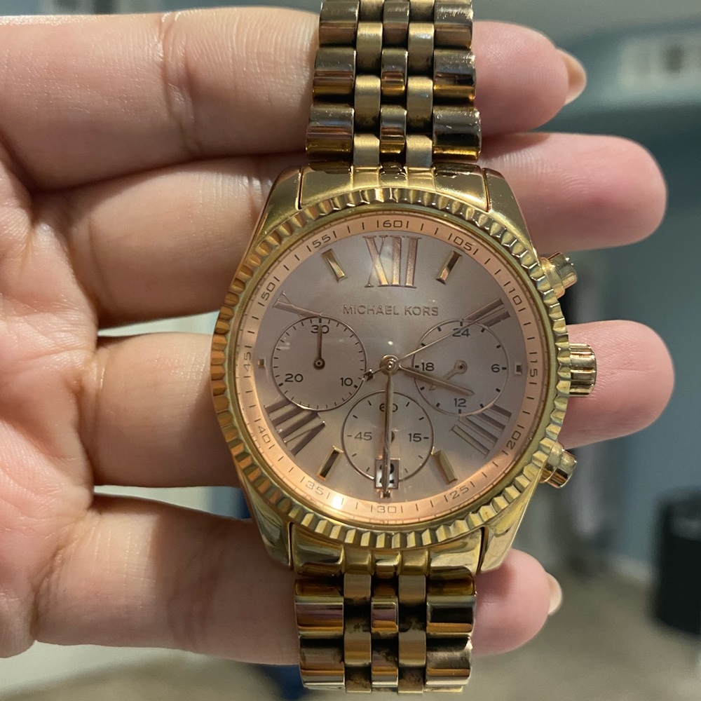 Rose Gold Michael Kors Chunky Watch